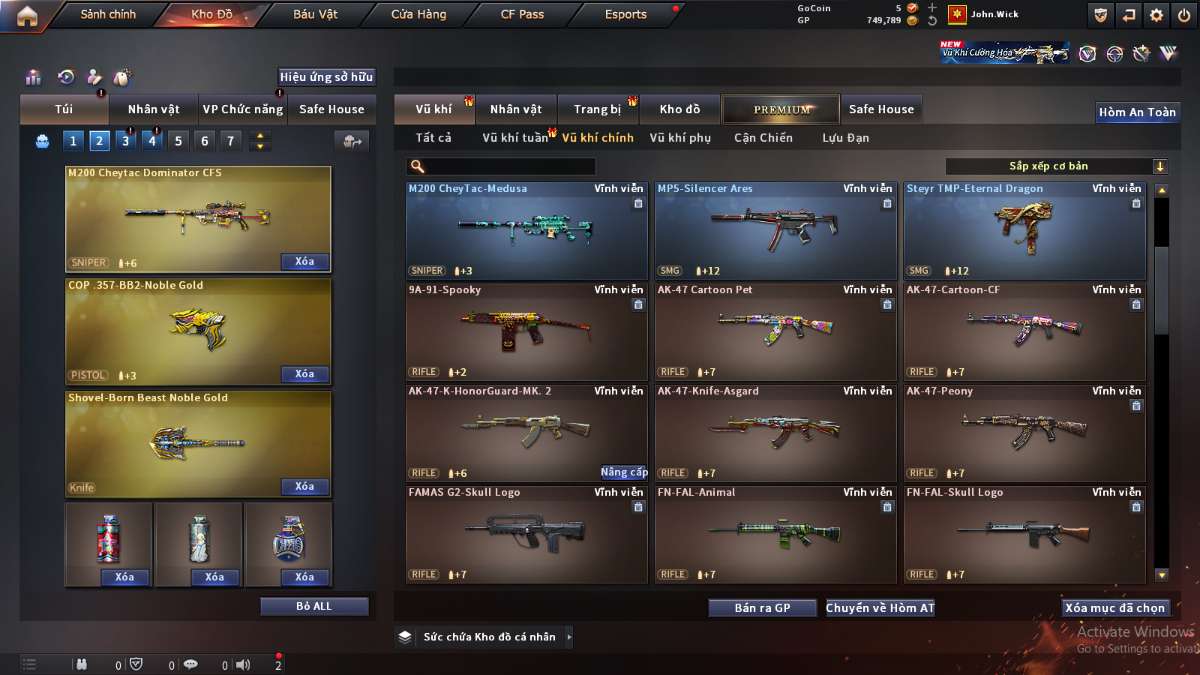 shop acc cf uy tin gia re